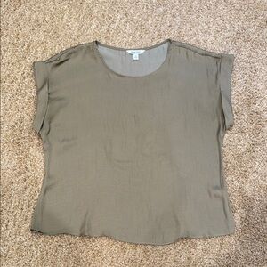 Nine West Women's Olive Green Dress Top
